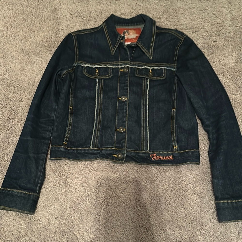 Fiorucci Embroidered Denim Jacket M